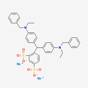 Disodium 4-(bis(4-(ethyl(phenylmethyl)amino)phenyl)methyl)benzene-1,3-disulphonate