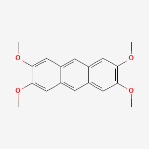 molecular formula C18H18O4 B3059050 Anthracene, 2,3,6,7-tetramethoxy- CAS No. 93878-11-6