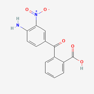 molecular formula C14H10N2O5 B3059056 2-(4-Amino-3-nitrobenzoyl)benzoic acid CAS No. 93923-57-0