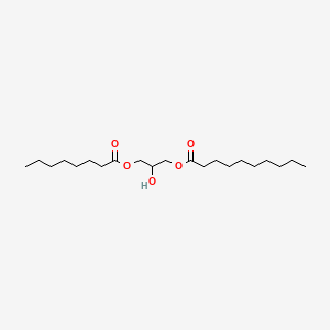 molecular formula C21H40O5 B3059060 2-Hydroxy-3-[(1-oxooctyl)oxy]propyl decanoate CAS No. 93980-84-8
