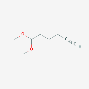 molecular formula C8H14O2 B3059069 6,6-Dimethoxyhex-1-yne CAS No. 94059-92-4