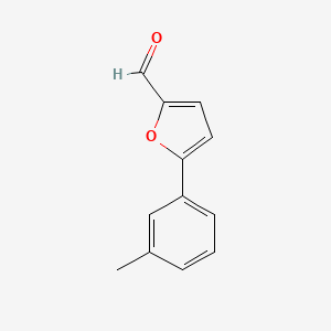 molecular formula C12H10O2 B3059070 5-m-Tolyl-furan-2-carbaldehyde CAS No. 94078-19-0