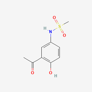 molecular formula C9H11NO4S B3059072 N-(3-乙酰基-4-羟基苯基)甲磺酰胺 CAS No. 94094-49-2