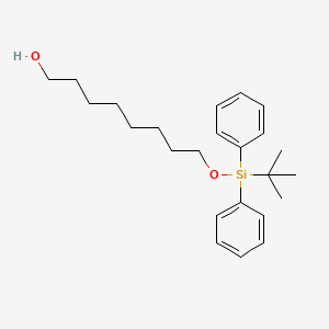 molecular formula C24H36O2Si B3059075 1-Octanol, 8-[[(1,1-dimethylethyl)diphenylsilyl]oxy]- CAS No. 94124-45-5