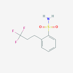 molecular formula C9H10F3NO2S B3059076 2-(3,3,3-三氟丙基)苯磺酰胺 CAS No. 94125-42-5