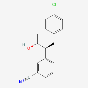 3-[(2S,3R)-1-(4-Chlorophenyl)-3-hydroxy-2-butyl]benzonitrile