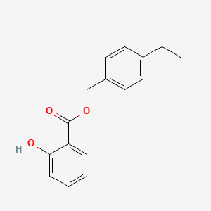 molecular formula C17H18O3 B3059080 异丙基水杨酸苄酯 CAS No. 94134-93-7