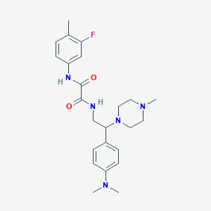 N'-{2-[4-(dimethylamino)phenyl]-2-(4-methylpiperazin-1-yl)ethyl}-N-(3-fluoro-4-methylphenyl)ethanediamide