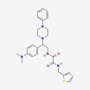 N'-{2-[4-(dimethylamino)phenyl]-2-(4-phenylpiperazin-1-yl)ethyl}-N-[(thiophen-2-yl)methyl]ethanediamide