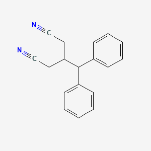 molecular formula C18H16N2 B3059094 3-Benzhydrylpentanedinitrile CAS No. 94208-72-7