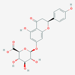 molecular formula C21H20O11 B030591 柚皮苷 7-O-β-D-葡萄糖醛酸苷 CAS No. 158196-34-0