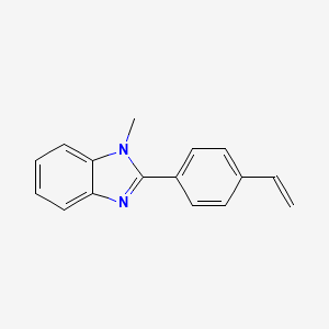 molecular formula C16H14N2 B3059105 1H-苯并咪唑，2-(4-乙烯基苯基)-1-甲基- CAS No. 94315-53-4