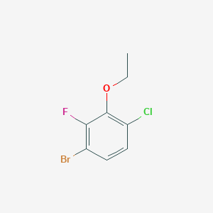 molecular formula C8H7BrClFO B3059110 1-Bromo-4-chloro-3-ethoxy-2-fluorobenzene CAS No. 943830-16-8
