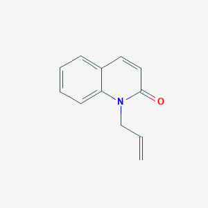 molecular formula C12H11NO B3059113 2(1H)-Quinolinone, 1-(2-propenyl)- CAS No. 944-71-8