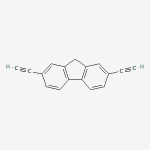 molecular formula C17H10 B3059118 9H-Fluorene, 2,7-diethynyl- CAS No. 94463-11-3