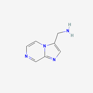 molecular formula C7H8N4 B3059120 Imidazo[1,2-a]pyrazin-3-ylmethanamine CAS No. 944896-61-1