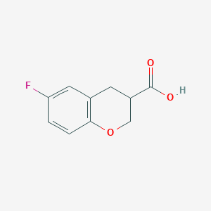 molecular formula C10H9FO3 B3059123 6-Fluorochroman-3-carboxylic acid CAS No. 944899-27-8