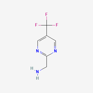 molecular formula C6H6F3N3 B3059127 (5-(三氟甲基)嘧啶-2-基)甲胺 CAS No. 944905-50-4