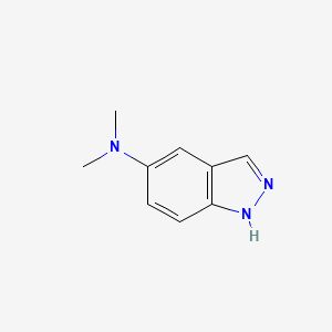 molecular formula C9H11N3 B3059134 N,N-二甲基-1H-吲唑-5-胺 CAS No. 945264-96-0