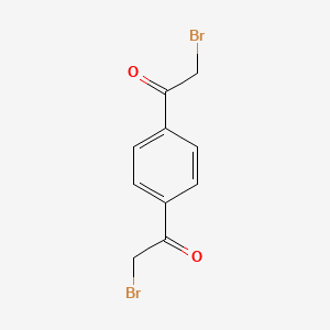 molecular formula C10H8Br2O2 B3059135 1,4-Bis(bromoacetyl)benzene CAS No. 946-03-2