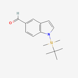 molecular formula C15H21NOSi B3059137 1-(Tert-butyldimethylsilyl)indole-5-carbaldehyde CAS No. 946077-36-7