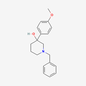 molecular formula C19H23NO2 B3059139 1-Benzyl-3-(4-methoxyphenyl)piperidin-3-OL CAS No. 946159-38-2