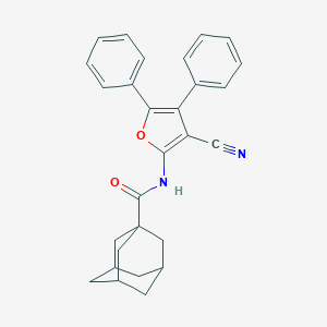 molecular formula C28H26N2O2 B305914 N-(3-cyano-4,5-diphenyl-2-furyl)-1-adamantanecarboxamide 