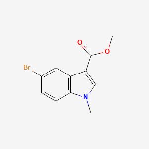 molecular formula C11H10BrNO2 B3059146 methyl 5-bromo-1-methyl-1H-indole-3-carboxylate CAS No. 946427-09-4