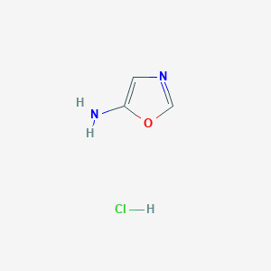 molecular formula C3H5ClN2O B3059156 Oxazol-5-amine hydrochloride CAS No. 947409-94-1