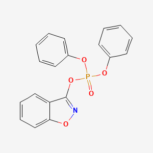 molecular formula C19H14NO5P B3059160 Benzo[d]isoxazol-3-yl diphenyl phosphate CAS No. 94820-31-2