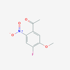 molecular formula C9H8FNO4 B3059168 1-(4-Fluoro-5-methoxy-2-nitrophenyl)ethanone CAS No. 949159-96-0