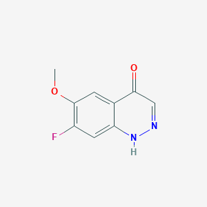 molecular formula C9H7FN2O2 B3059169 7-Fluoro-6-methoxycinnolin-4-ol CAS No. 949159-98-2