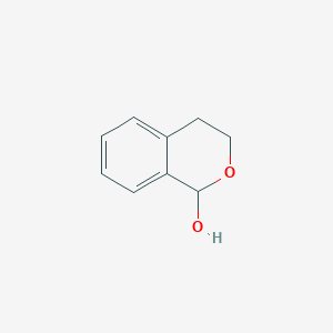 molecular formula C9H10O2 B3059180 1H-2-Benzopyran-1-ol, 3,4-dihydro- CAS No. 95033-78-6