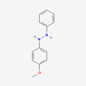 molecular formula C13H14N2O B3059196 1-(4-Methoxyphenyl)-2-phenylhydrazine CAS No. 953-12-8