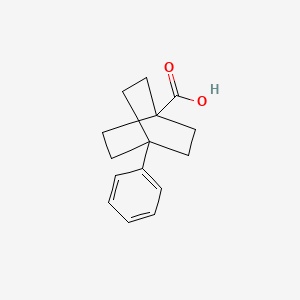 molecular formula C15H18O2 B3059197 4-Phenylbicyclo[2.2.2]octane-1-carboxylic acid CAS No. 953-69-5