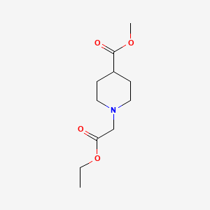 molecular formula C11H19NO4 B3059209 Methyl 1-(2-ethoxy-2-oxoethyl)piperidine-4-carboxylate CAS No. 95566-71-5