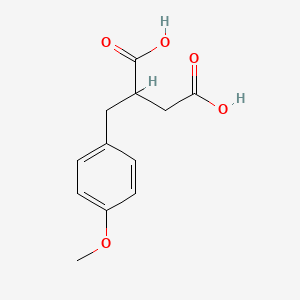 molecular formula C12H14O5 B3059211 2-(4-甲氧基苄基)琥珀酸 CAS No. 956-41-2