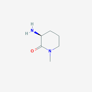 molecular formula C6H12N2O B3059215 (S)-3-Amino-1-methylpiperidin-2-one CAS No. 956214-85-0