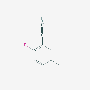molecular formula C9H7F B3059218 2-Ethynyl-1-fluoro-4-methylbenzene CAS No. 956386-39-3