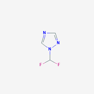 molecular formula C3H3F2N3 B3059222 1-(Difluoromethyl)-1H-1,2,4-triazole CAS No. 95759-01-6