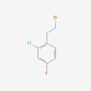 molecular formula C8H7BrClF B3059225 1-(2-Bromoethyl)-2-chloro-4-fluorobenzene CAS No. 958027-89-9