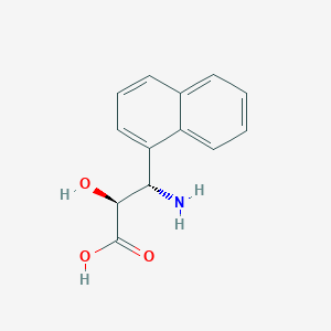 molecular formula C13H13NO3 B3059239 (2S,3S)-3-Amino-2-hydroxy-3-(naphthalen-1-yl)propanoic acid CAS No. 959573-38-7