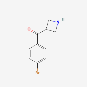 molecular formula C10H10BrNO B3059266 3-(4-Bromobenzoyl)azetidine CAS No. 960402-28-2