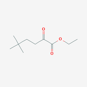 molecular formula C10H18O3 B3059267 Ethyl 5,5-dimethyl-2-oxohexanoate CAS No. 96056-57-4