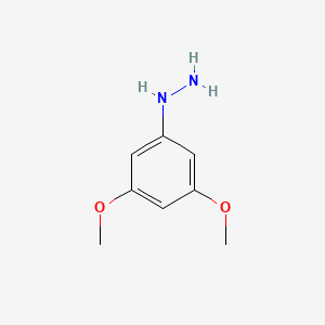 molecular formula C8H12N2O2 B3059280 (3,5-Dimethoxyphenyl)hydrazine CAS No. 96406-93-8