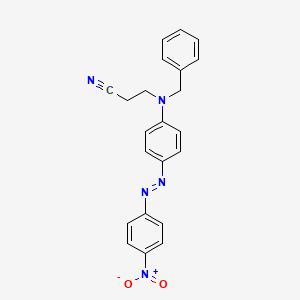 3-(Benzyl{4-[(E)-(4-nitrophenyl)diazenyl]phenyl}amino)propanenitrile