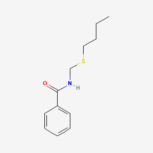 molecular formula C12H17NOS B3059293 Benzamide, N-[(butylthio)methyl]- CAS No. 96721-60-7