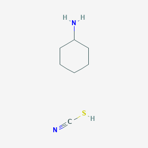 molecular formula C7H14N2S B3059302 Thiocyanic acid, compd. with cyclohexanamine (1:1) CAS No. 96943-17-8