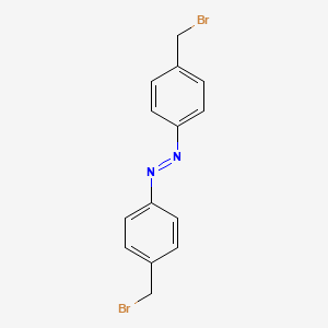 molecular formula C14H12Br2N2 B3059313 Diazene, bis[4-(bromomethyl)phenyl]- CAS No. 97654-99-4