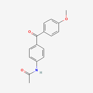 molecular formula C16H15NO3 B3059314 Acetamide, N-[4-(4-methoxybenzoyl)phenyl]- CAS No. 97732-63-3